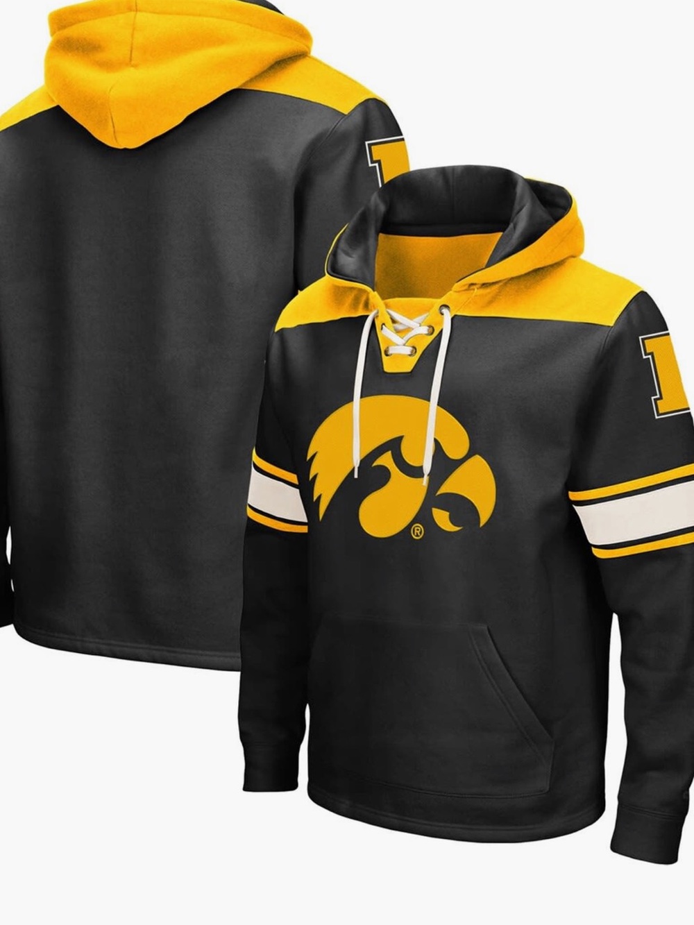 COLOSSEUM Men's Colosseum Black lowa Hawkeyes 2.0 Lace-Up Pullover Hoodie
$65